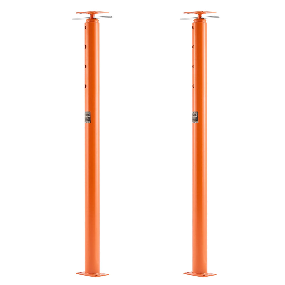 House Floor Jacks, 2 Pack 54-150 Inch Height Range, 11200 lbs Max Load Capacity, Adjustable Support Beam Basement Jack Post Pole for Leveling, Lift Steel Telescoping Post for Temporary Support