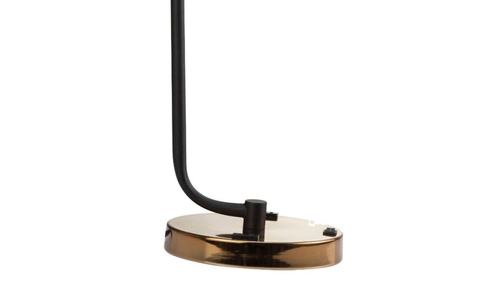 Luxury Look Contemporary 1pc Table Lamp Black Metal Shade Circular Metal Base Lamp