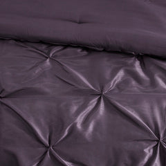 7 Piece Tufted Comforter Set Plum King