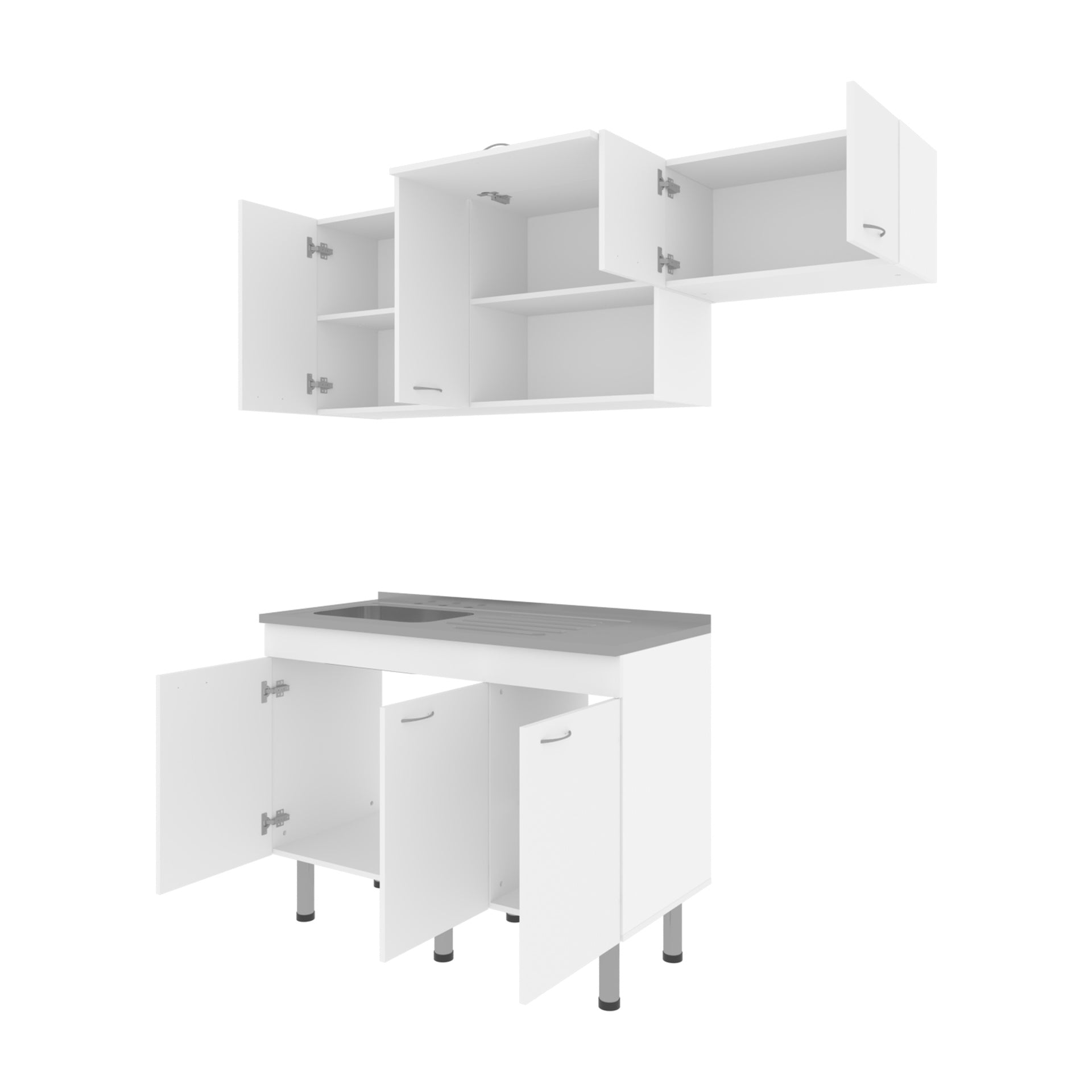 El Capitán Modular Kitchen Set - Complete Solution for Modern Kitchens with Storage, Kronos