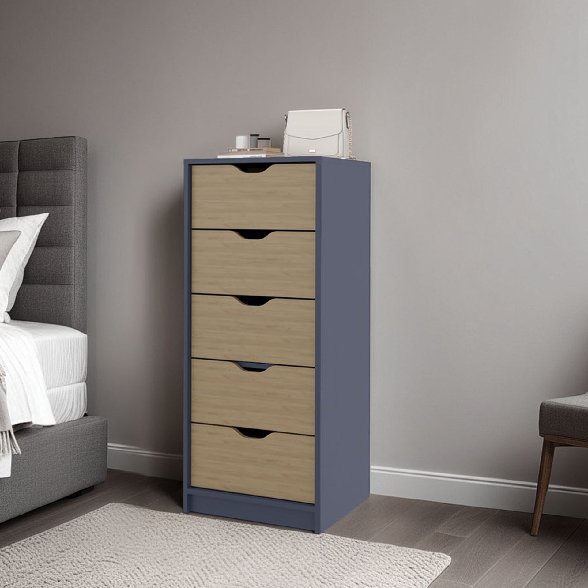 Olijato 5-Drawer Dresser for Nurseries and Bedrooms – Modern Space-Saving Storage,