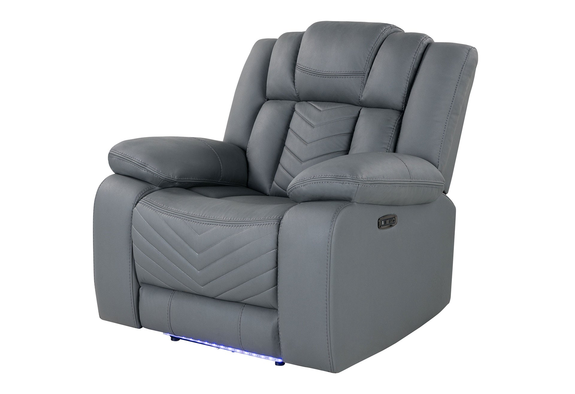 RAIZE GREY POWER RECLINER WITH LED