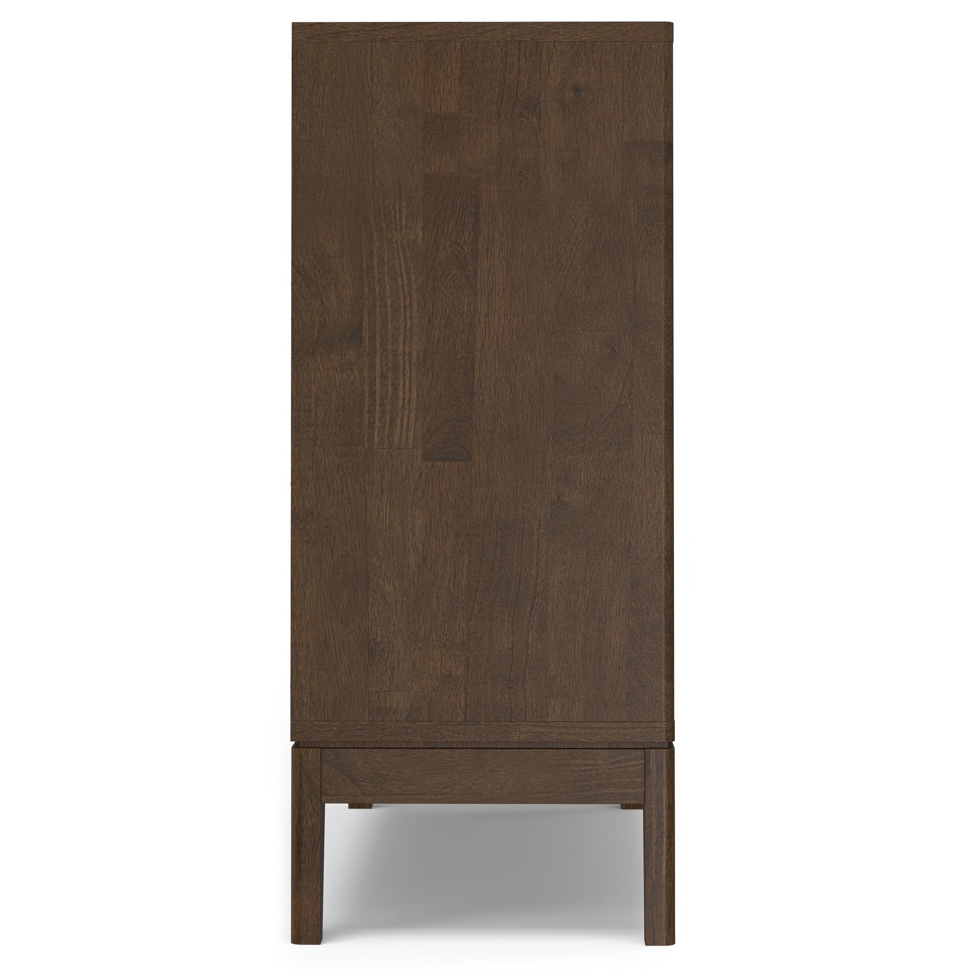 Harper 40 inch Wide Solid Wood Entryway Storage Cabinet in Walnut Brown