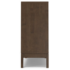 Harper 40 inch Wide Solid Wood Entryway Storage Cabinet in Walnut Brown