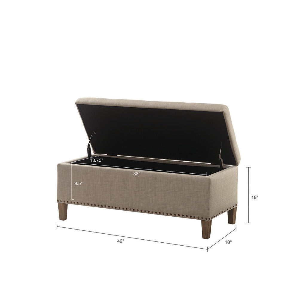 Tufted Top Soft Close Storage Bench