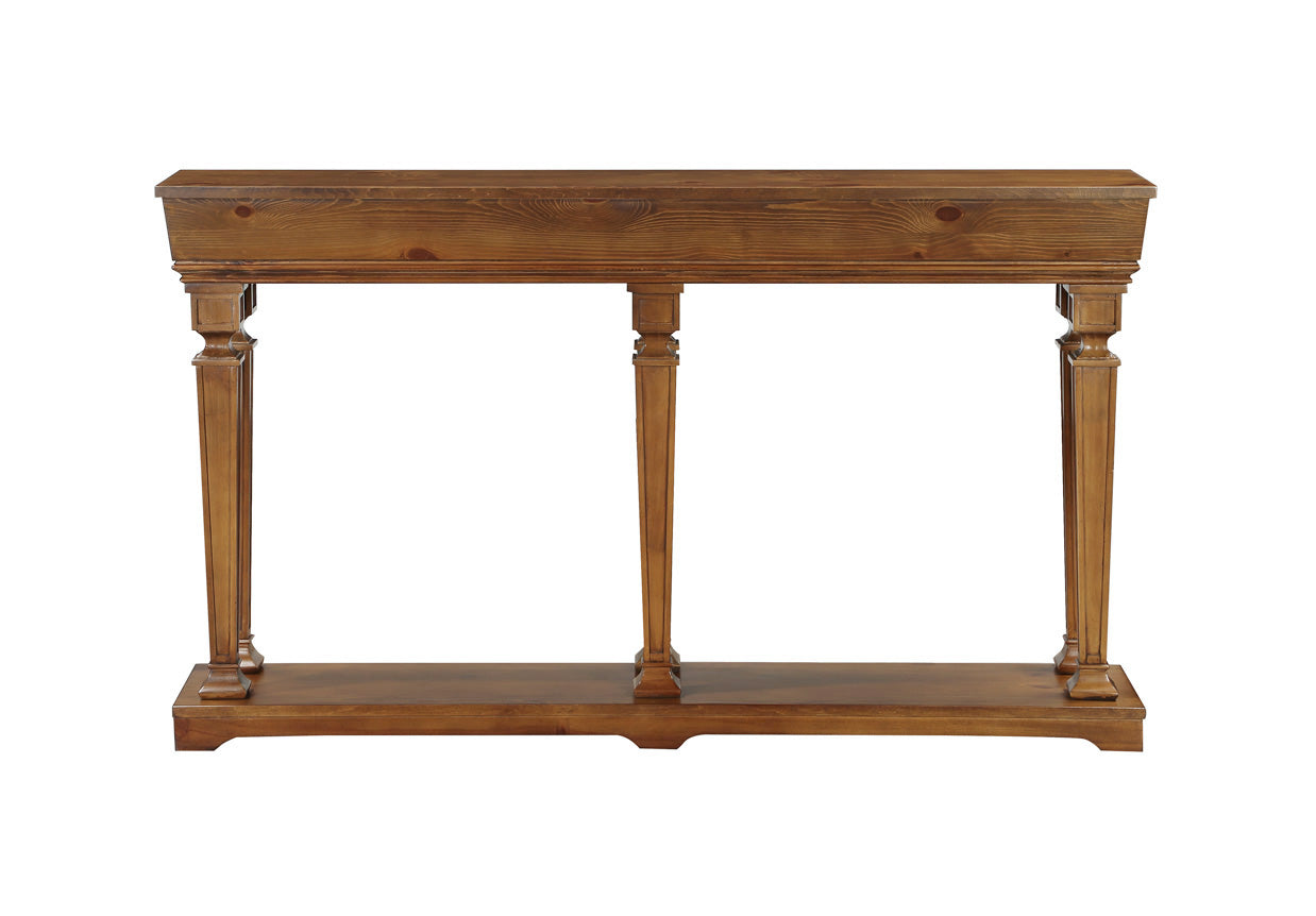 Garrison Oak Finish Console Table