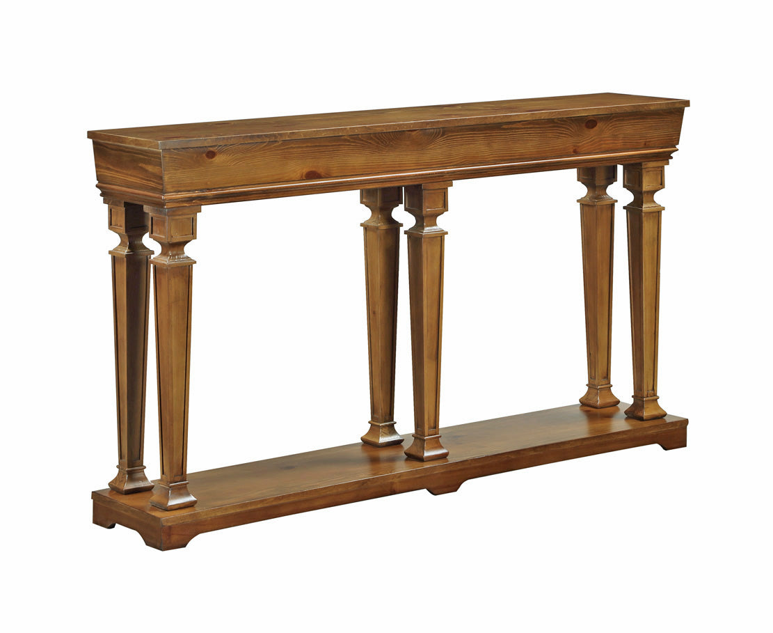 Garrison Oak Finish Console Table