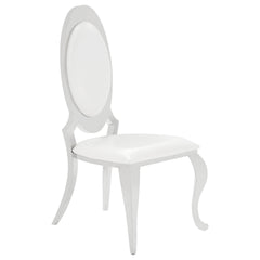 Chester Cream White Upholstered Dining Side Chair (Set of 2)