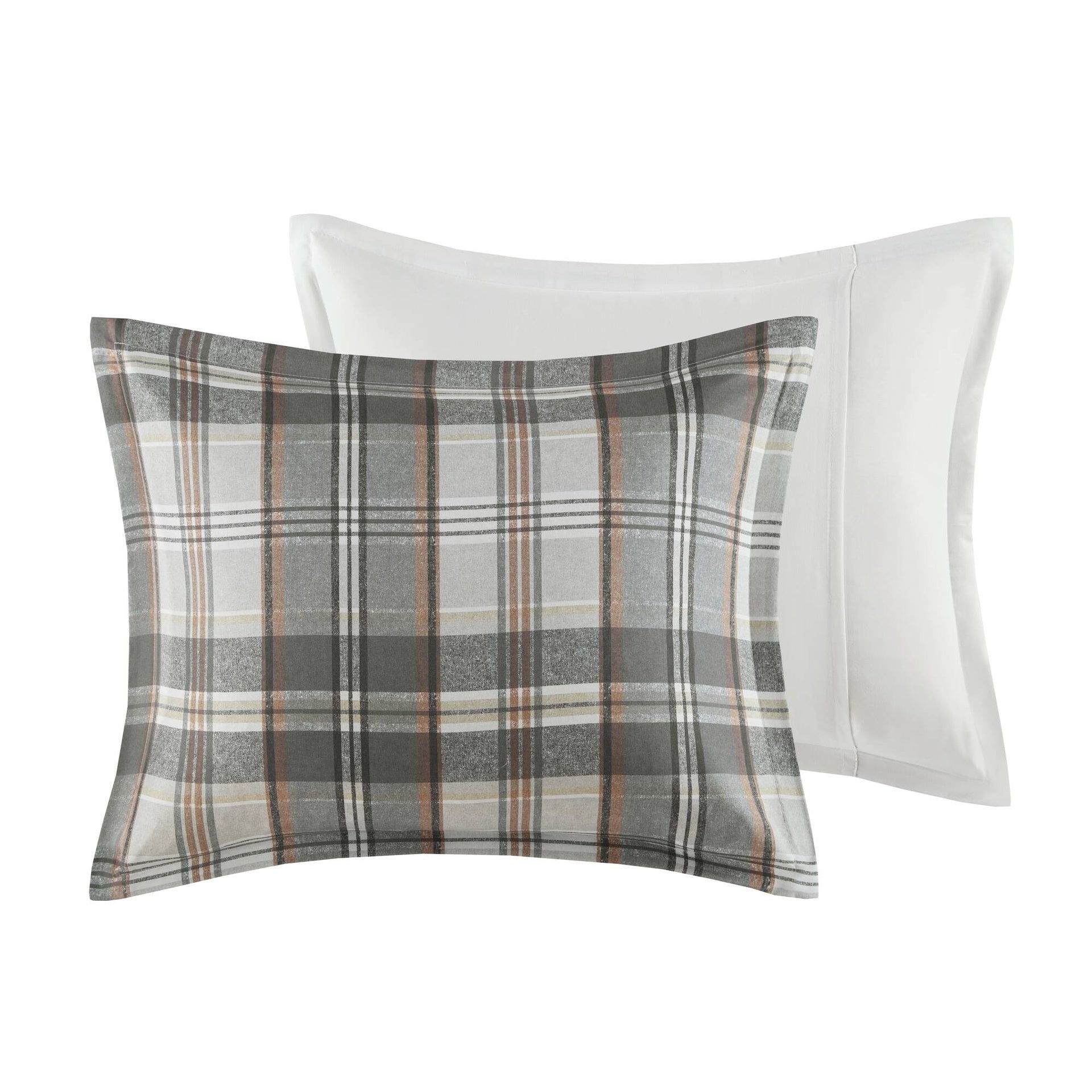 3PCS Full/Queen Plaid Duvet Cover Set