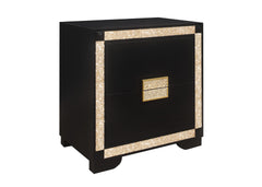 LIVELY BLACK/GOLD QUEEN BEDROOM SET