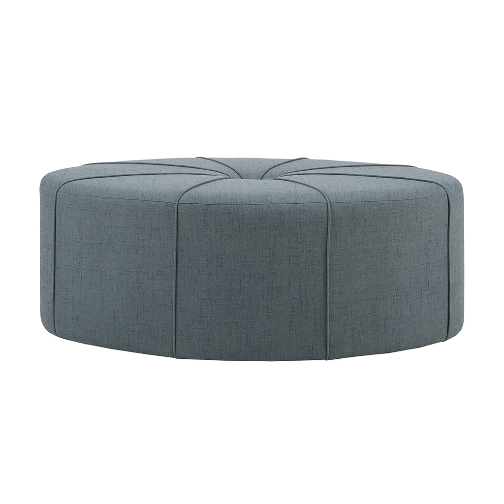 48" Ottoman,Polyester Fabric Large Cocktail Ottoman Modern Style For Living Room, Blue