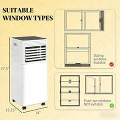 Air Conditioner,Mobile Air Conditioner for Cooling and Dehumidifying