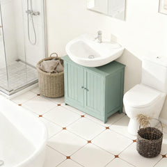 Bathroom Vanity Cabinet, Under Sink Bathroom Cabinet with 2 Doors and Adjustable Shelf  (Without bathroom basin)