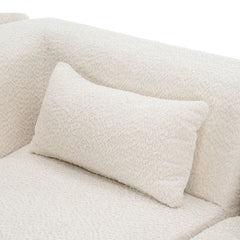 Upholstered Sofa Sofa Couch with Back Pillow for Living Room, Beige