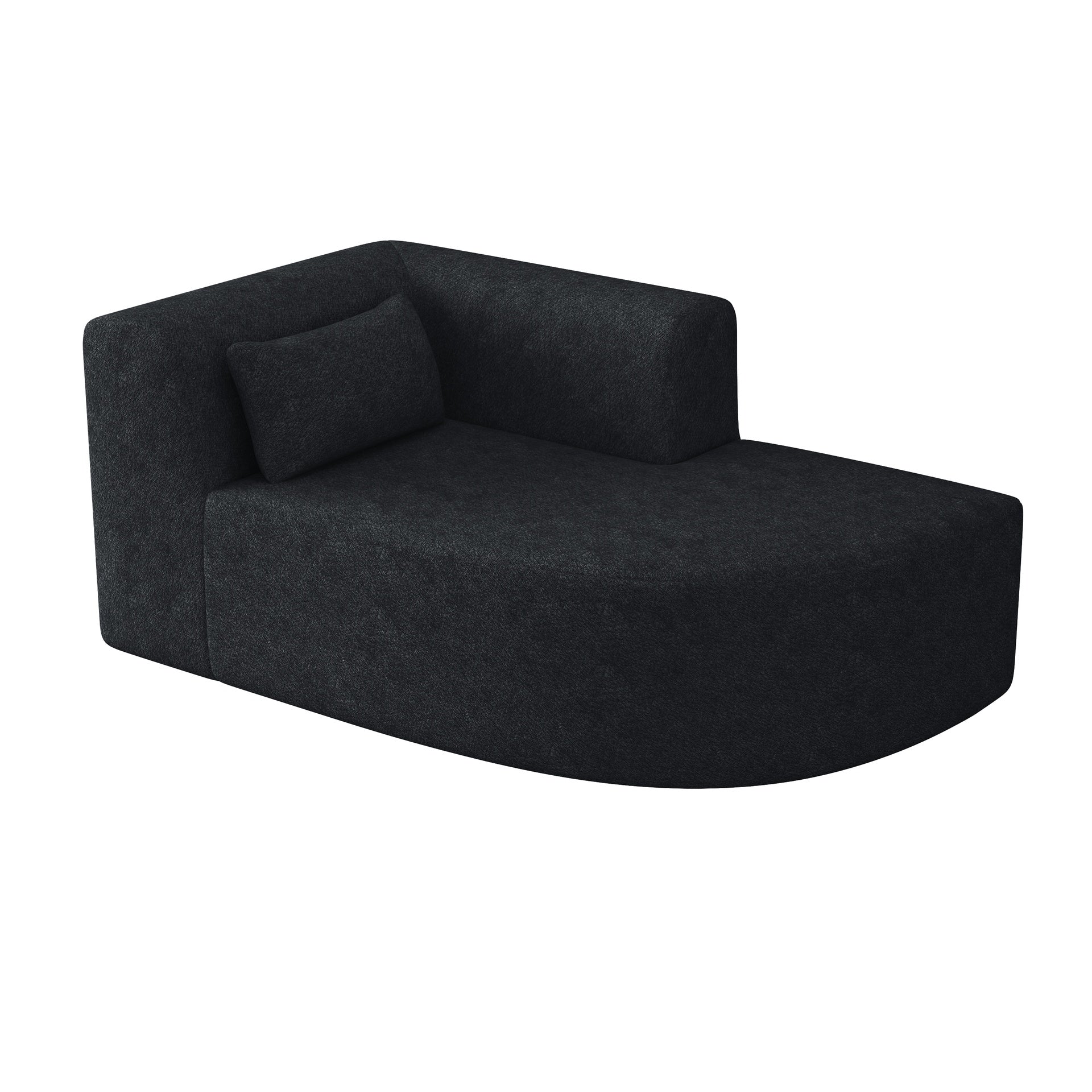 Upholstered Sofa Sofa Couch with Back Pillow for Living Room, Black
