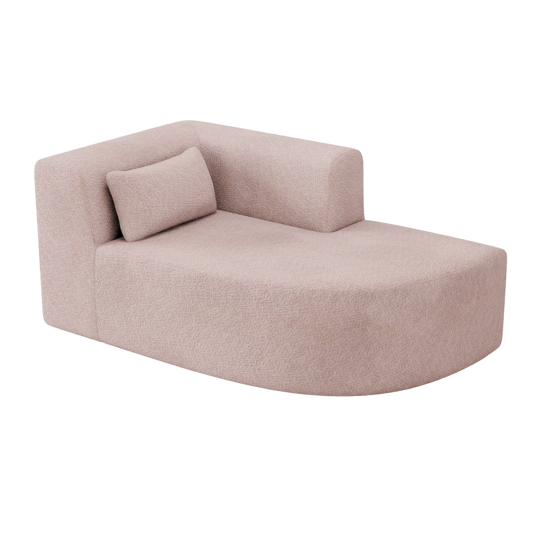 Upholstered Sofa Sofa Couch with Back Pillow for Living Room, Pink