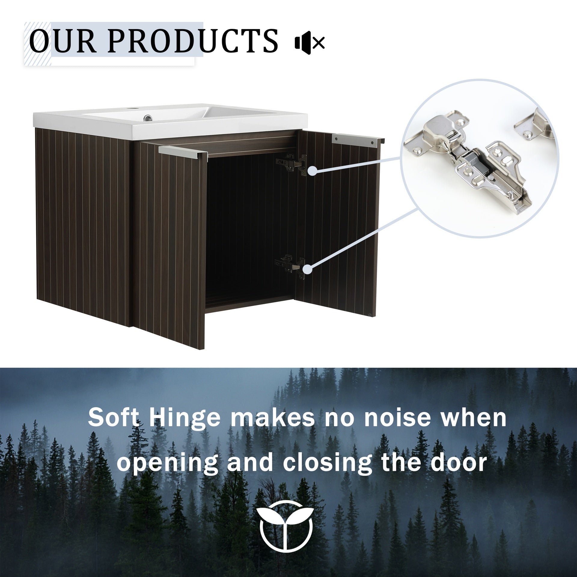 60 Inch Soft Close Doors Bathroom Vanity With Sink, A Small Storage Shelves, 24" and 12" Combination Cabinet,(KD-Packing)