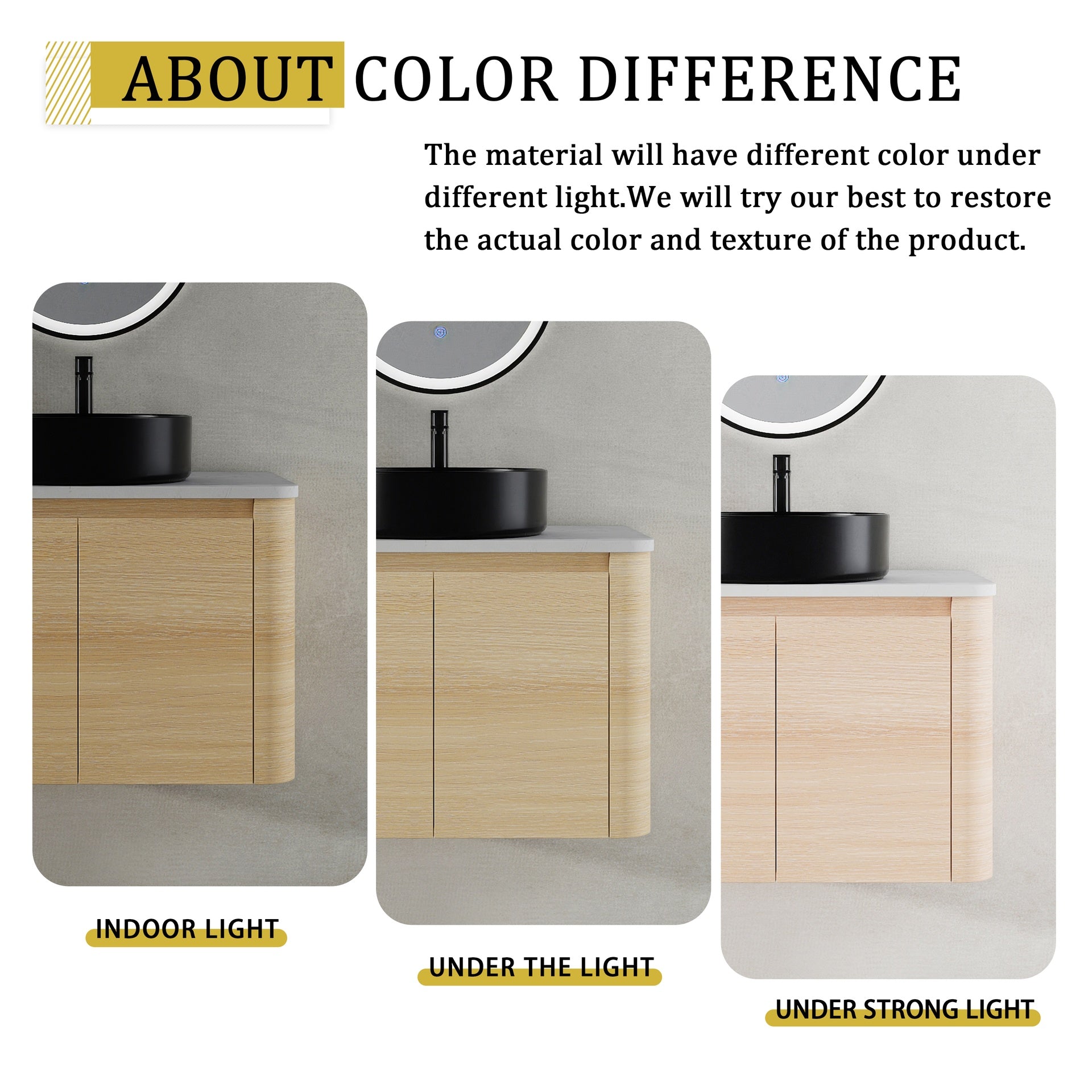 30'' Wall-Mounted Bathroom Vanity With Ceramic Art Sink & 2-Soft-Close Door, KD-Packing, Plywood