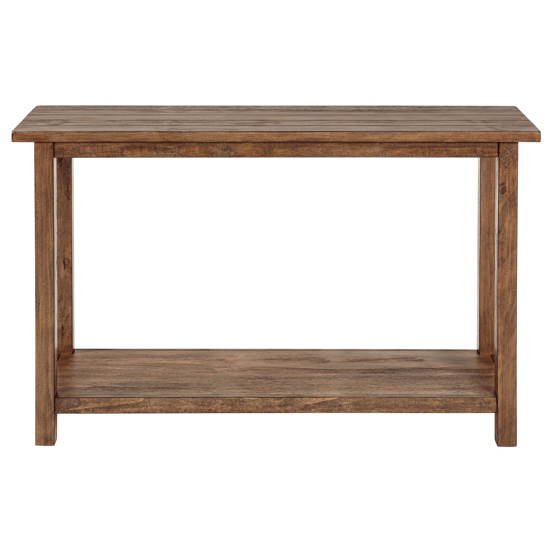 Castleton Distressed Brown Wood Entryway Sofa Console Table