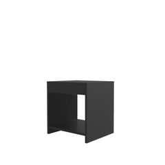 Wenge Nightstand with Open Storage