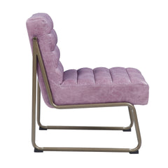 Wisteria Accent Chair with Metal with Sled Base