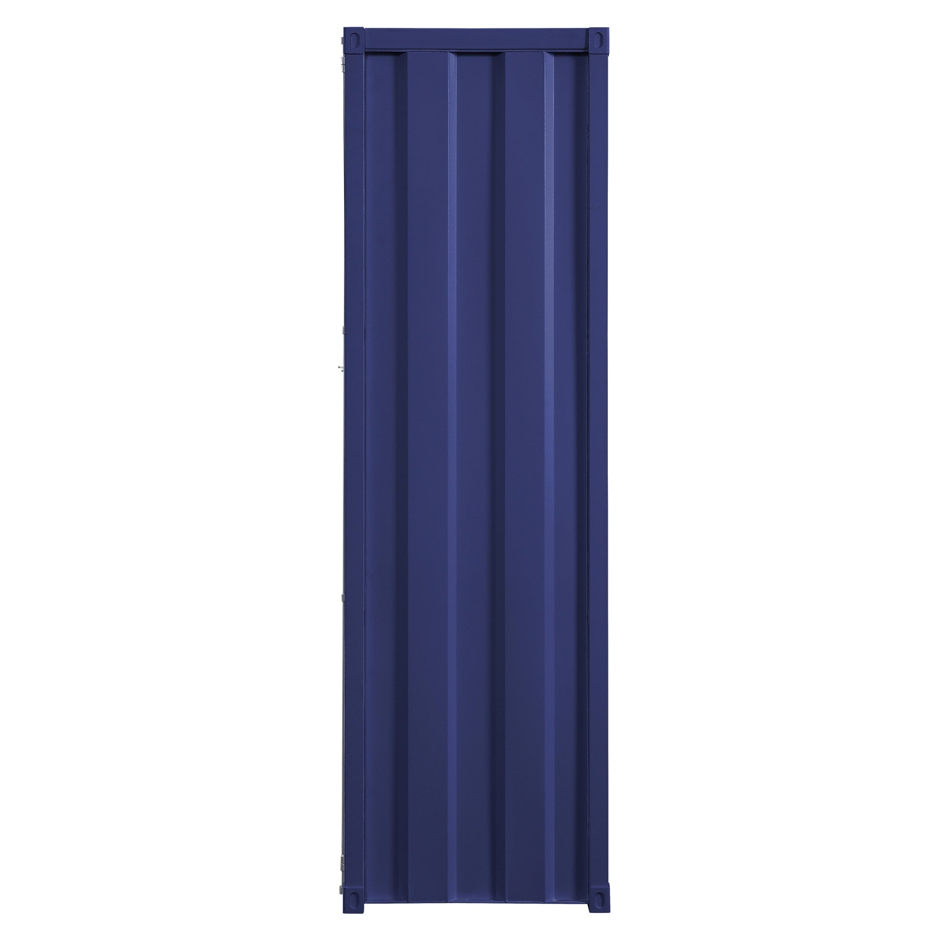 Blue Wardrobe with Full-length Container Lock