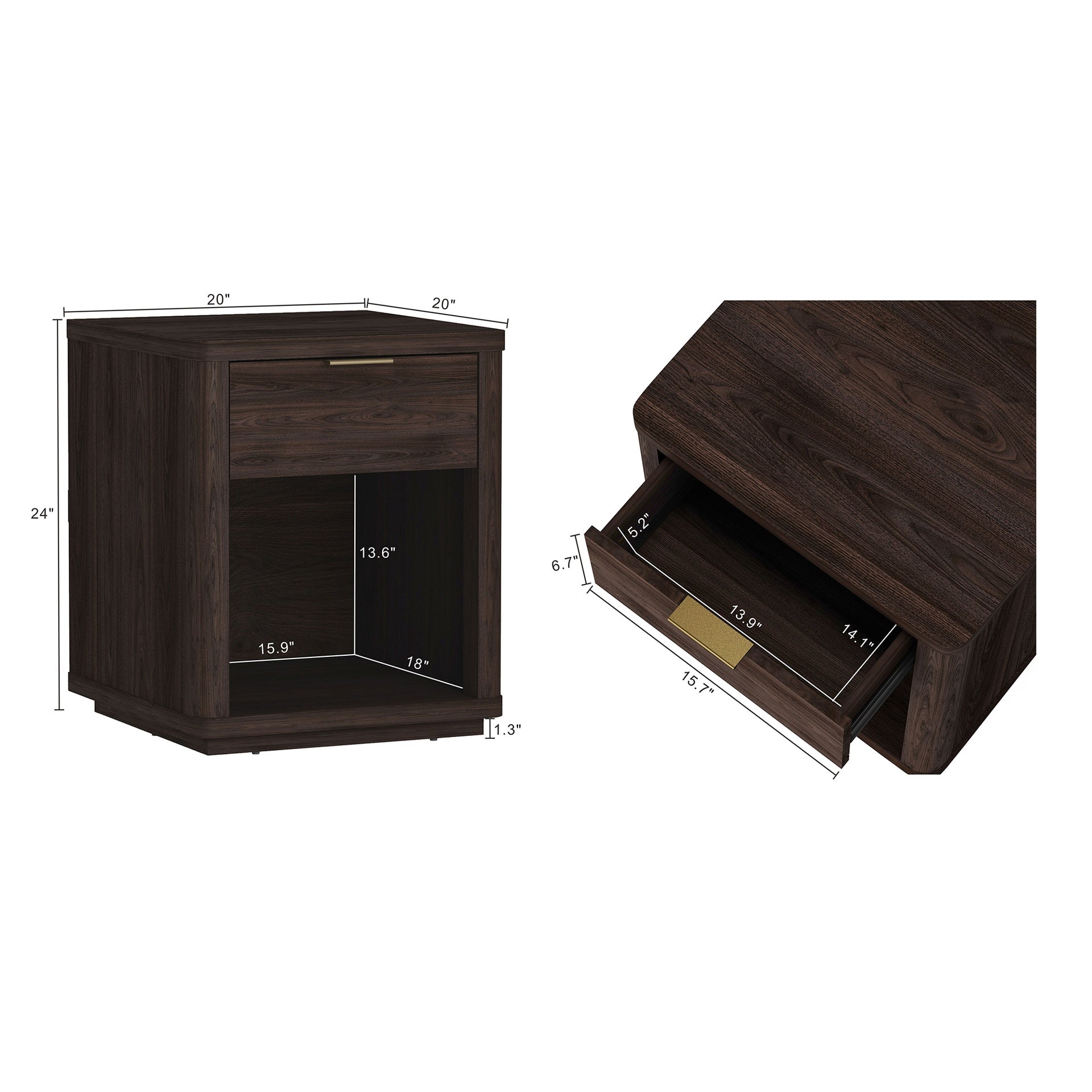 Nightstand in Brown