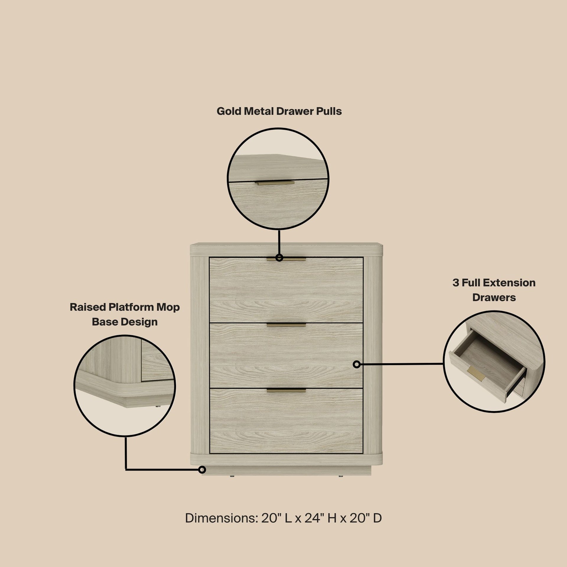 Nightstand in Natural