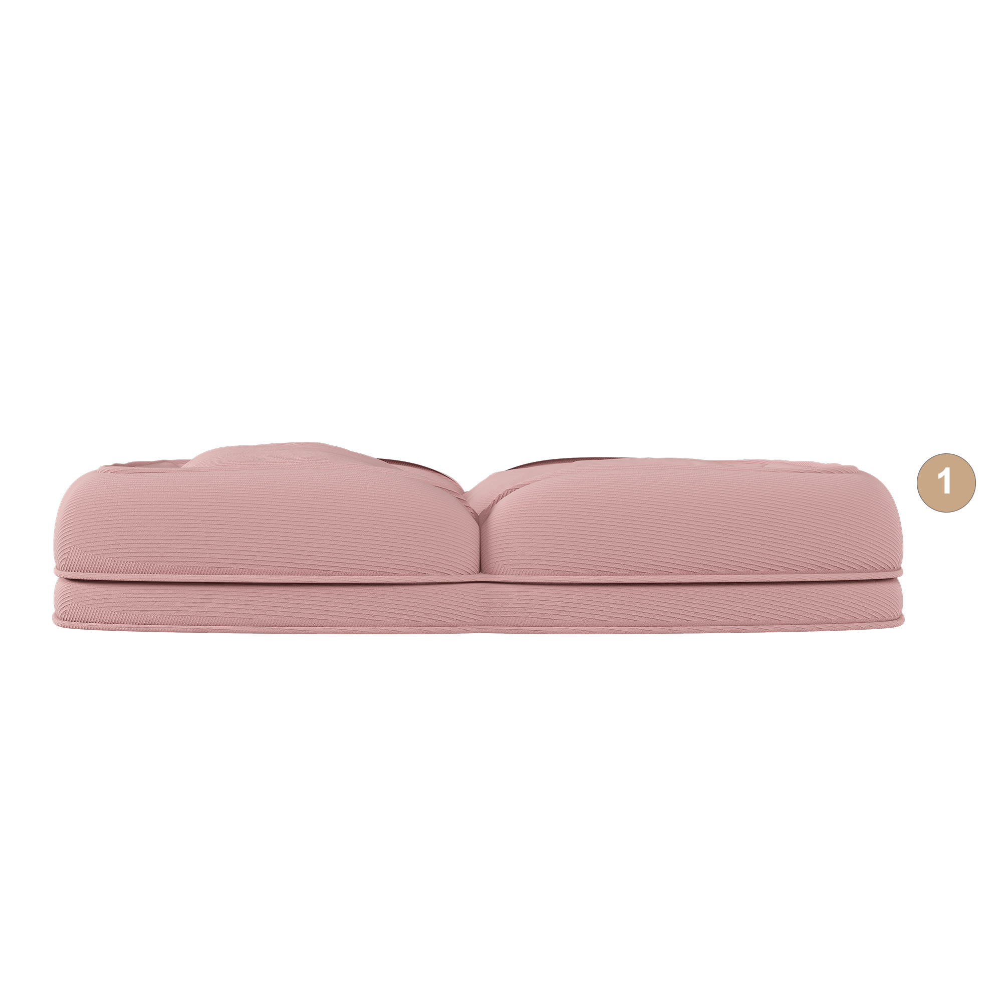 Upholstered  Human Dog Bed for Adults and Pets, Foldable Lazy Sofa Bed with 5 Adjustable Position, Includes 2 Soft Pillows for Bedroom, Living Room, Reading Corner(Pink)