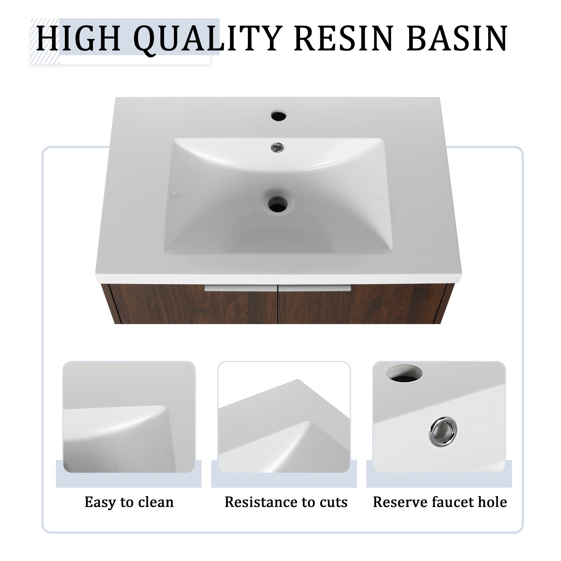 72 Inch Soft Close Doors Bathroom Vanity With Sink, A Small Storage Shelves, 30" and 12" Combination Cabinet,(KD-Packing)