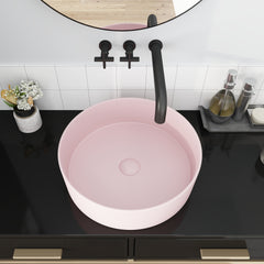 Ceramic Circular Vessel Bathroom Sink Art Sink