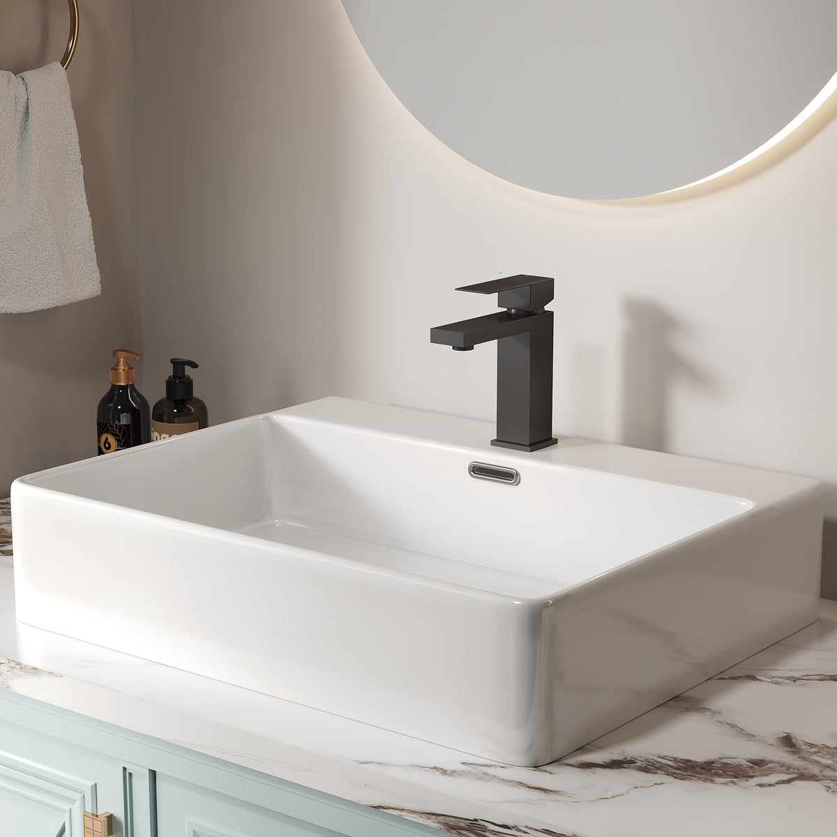 Bothwa Home 7.11" CUPC Certified Single Handle Bathroom Sink Faucet (Matt Black Finish)