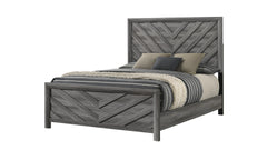Denver Modern Style Twin Bed Made with Wood in Gray(CA INVENTORY)
