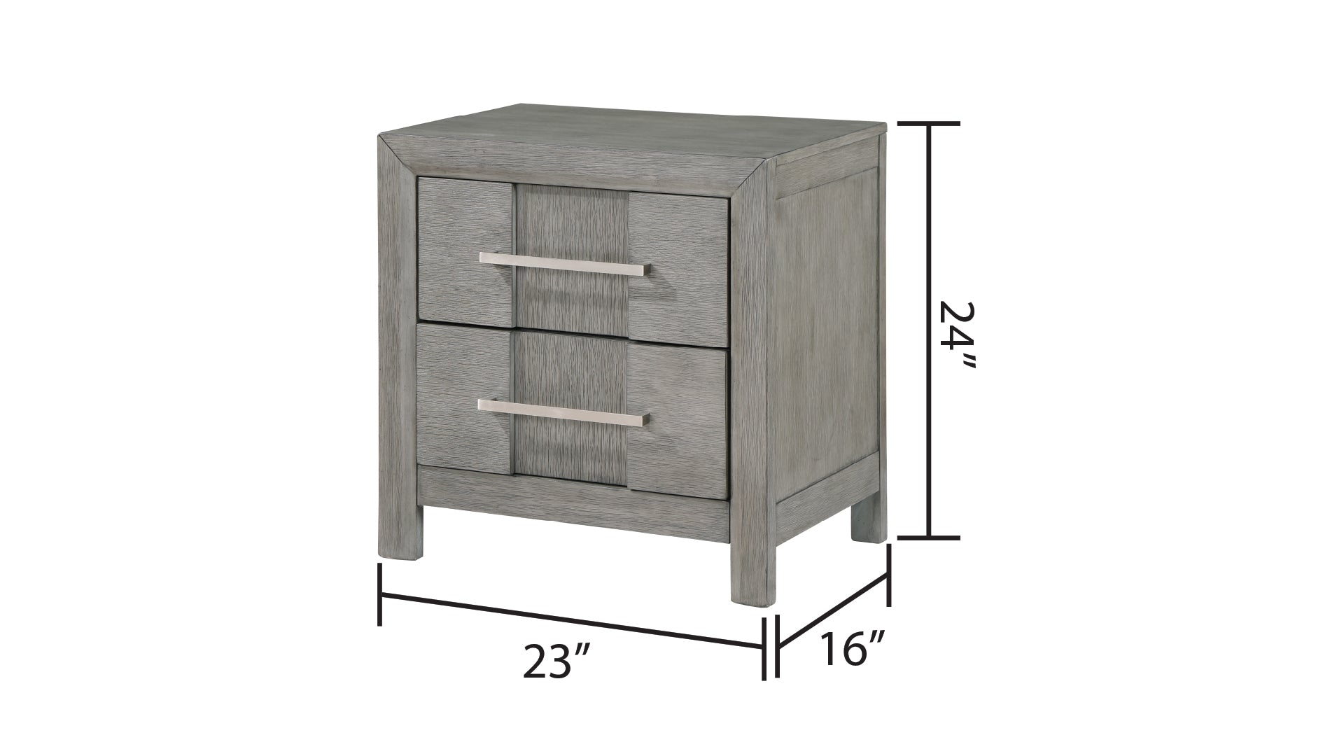 KENZO Modern Style King 4PC Storage Bedroom Set Made with Wood, LED Headboard, Bluetooth Speakers & USB Ports - Grey(NJ INVENTORY)