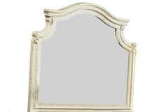 Noble Traditional Style Mirror Made with Wood in Antique Beige
