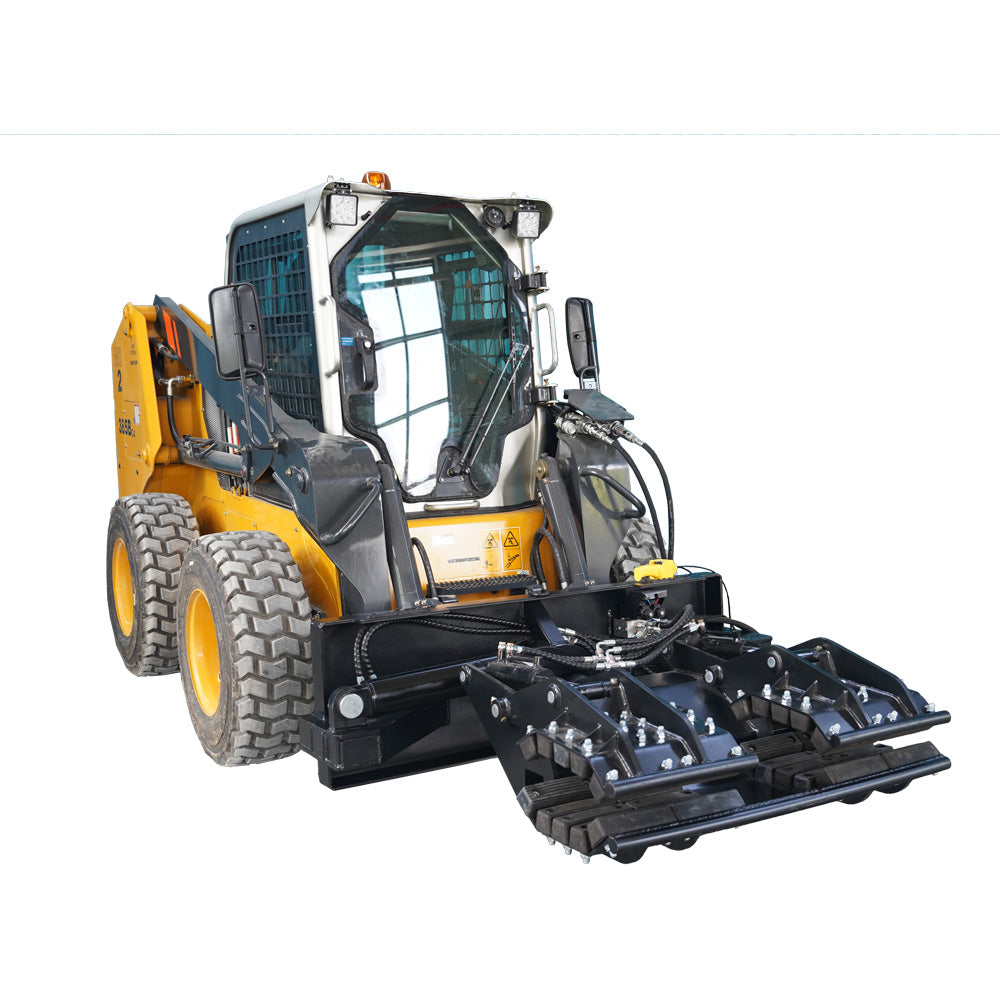 Skid Steer Heavy Duty Hydraulic Pole Setter Grapple Rock and Pole Pole Claw Attachment