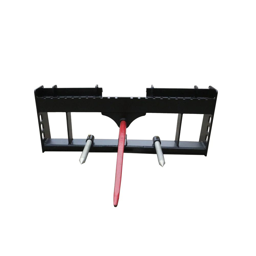 42" Pallet Forks Hay Spear Trailer Hitch for Skid Steer Attachments