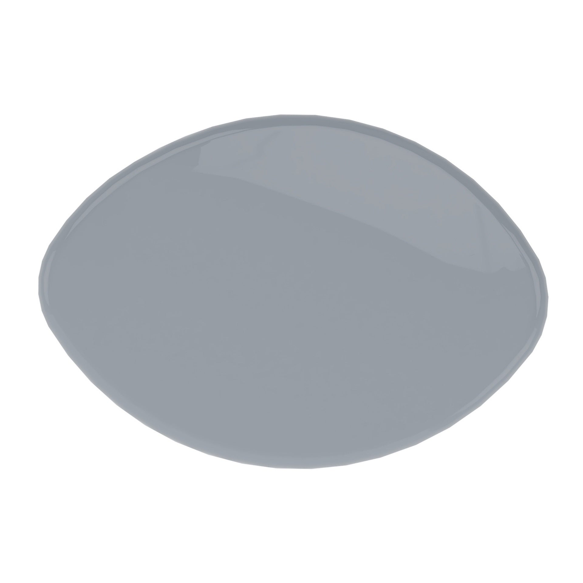 22.6" x 15.7" x 15" Modern Stacked Cobblestone End Table-High Gloss Gray