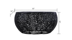 T3502-32 Round Coffee Table in Black  same as B009140728 (CA inventory)