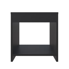 Anegam Nightstand with Open Storage, Black