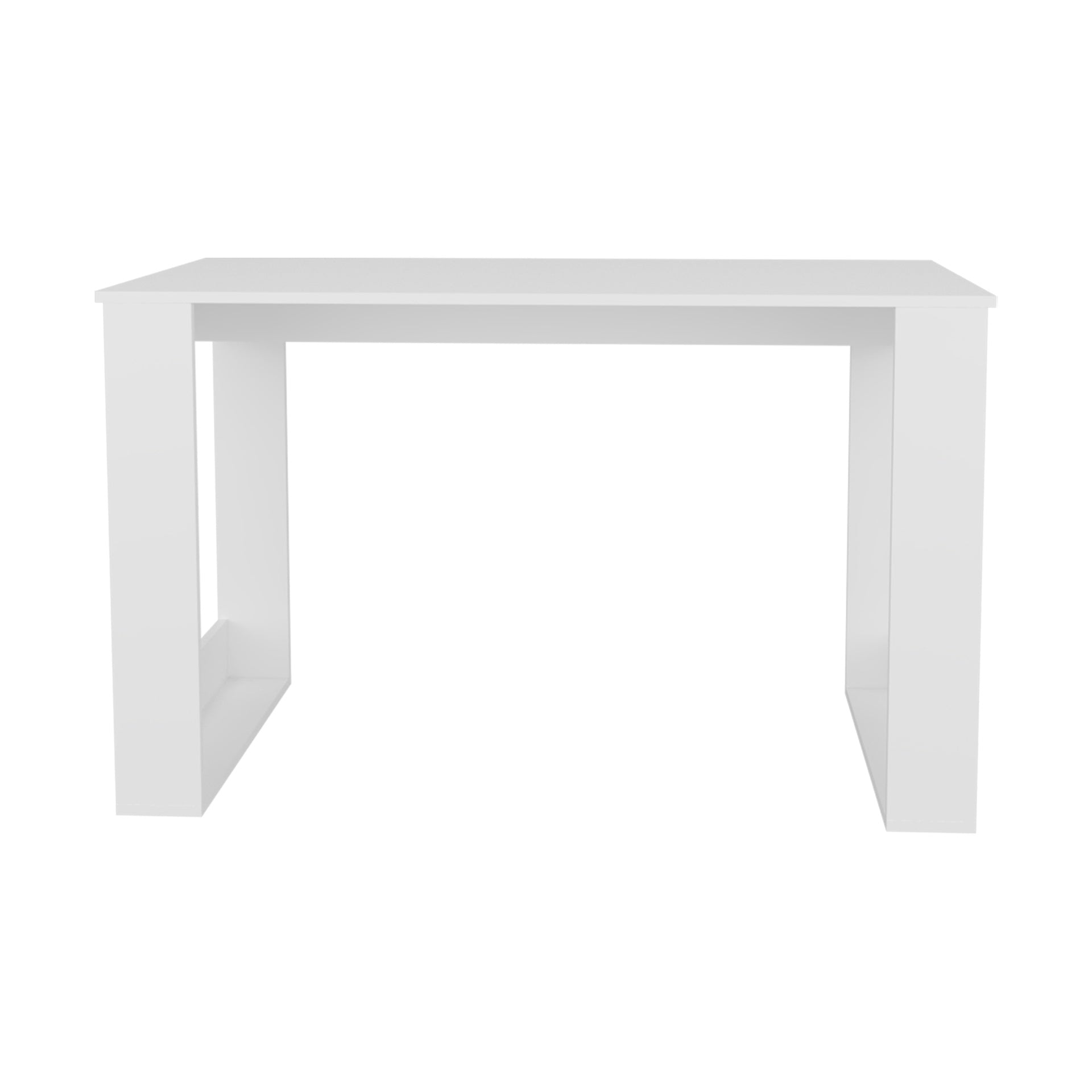FM FURNITURE Aurora Writing Computer Desk with Ample Work Surface. White