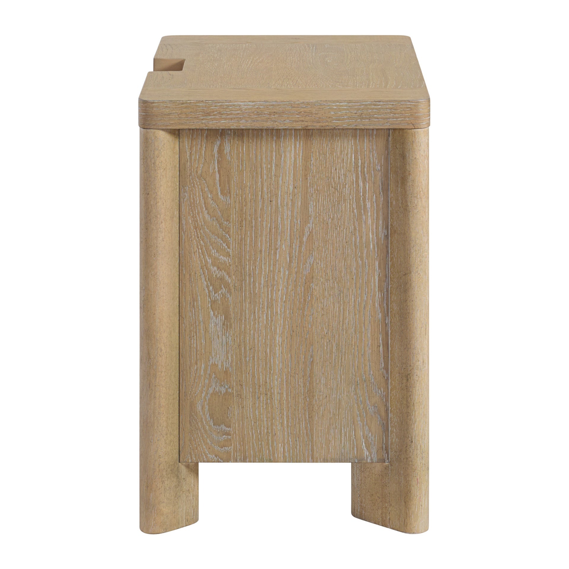 Tan 3-Drawer Nightstand