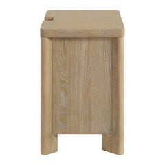 Tan 3-Drawer Nightstand
