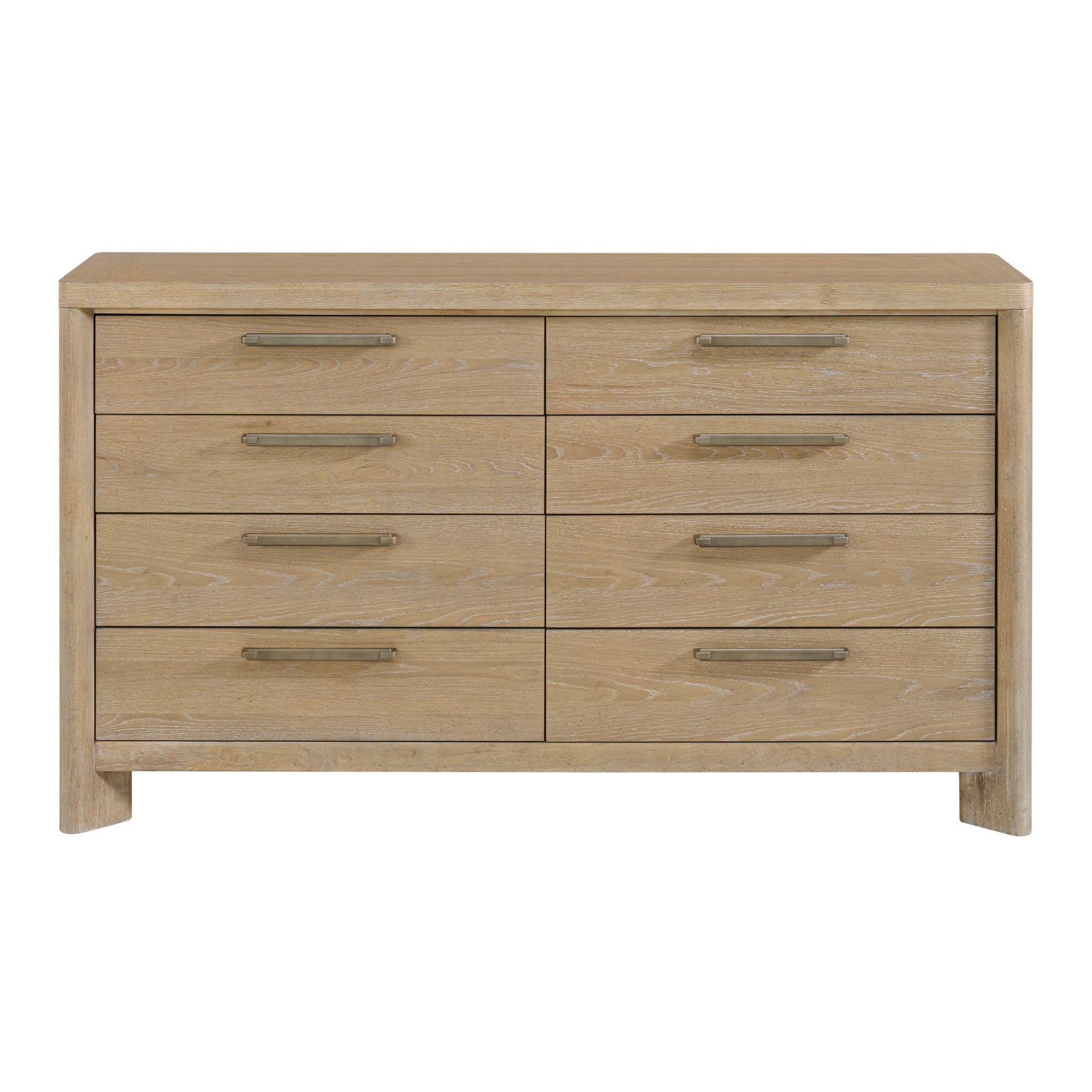 Tan 8-Drawer Dresser