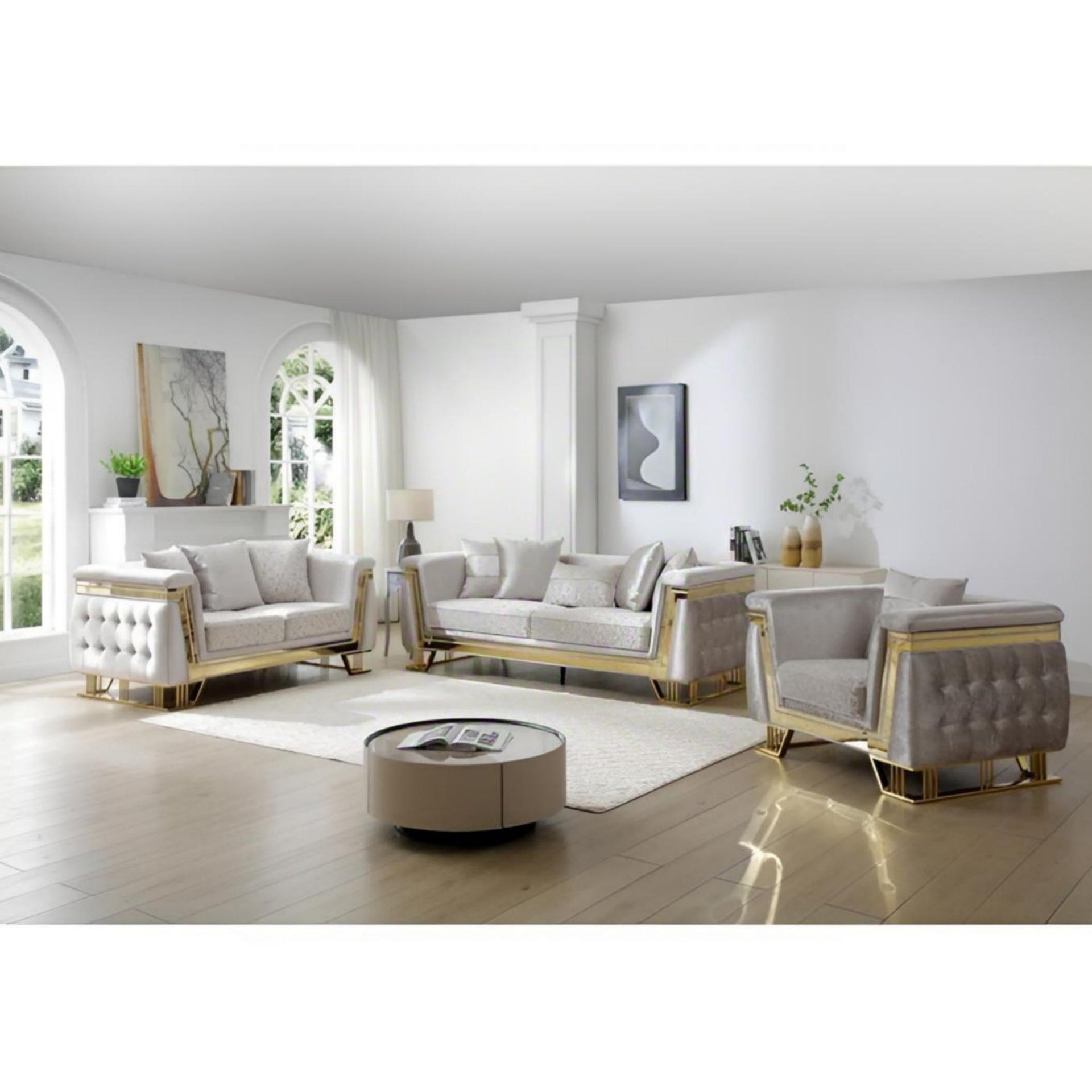 Rebecca G00195A-C Chair , Shiny Silver