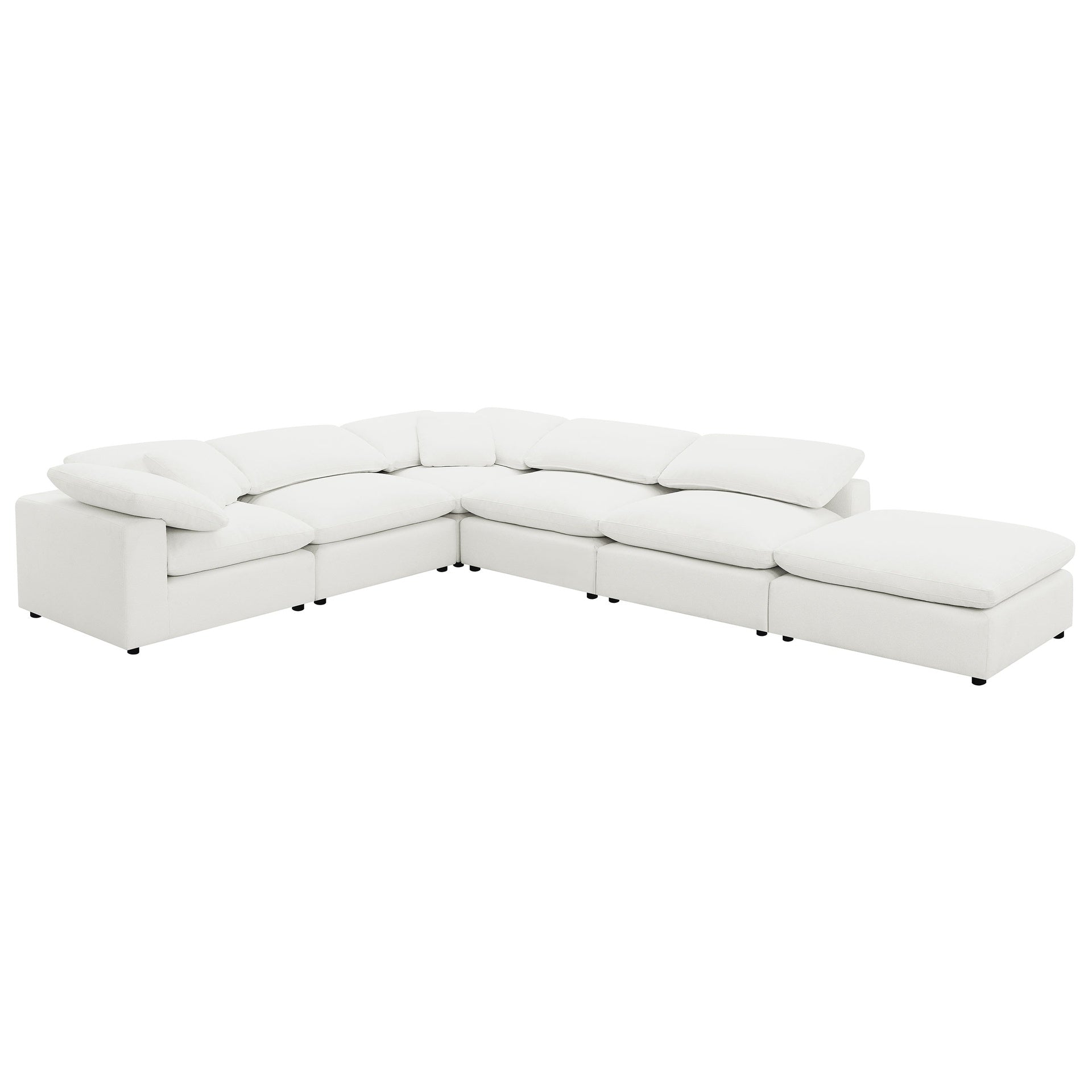 Segoura Ivory 6-piece Upholstered Modular Sectional
