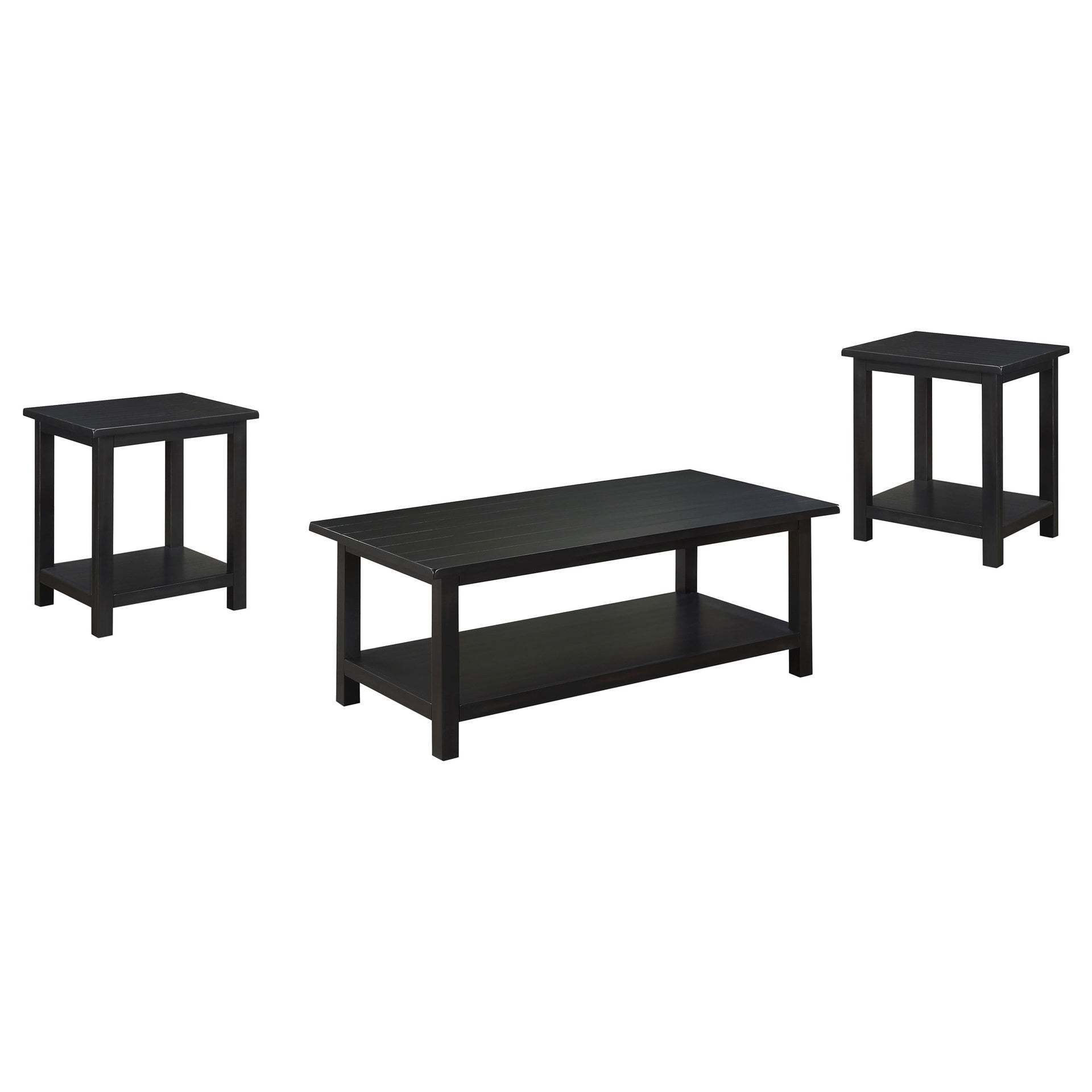 Castleton Distressed Java 3-piece Coffee and End Table Set