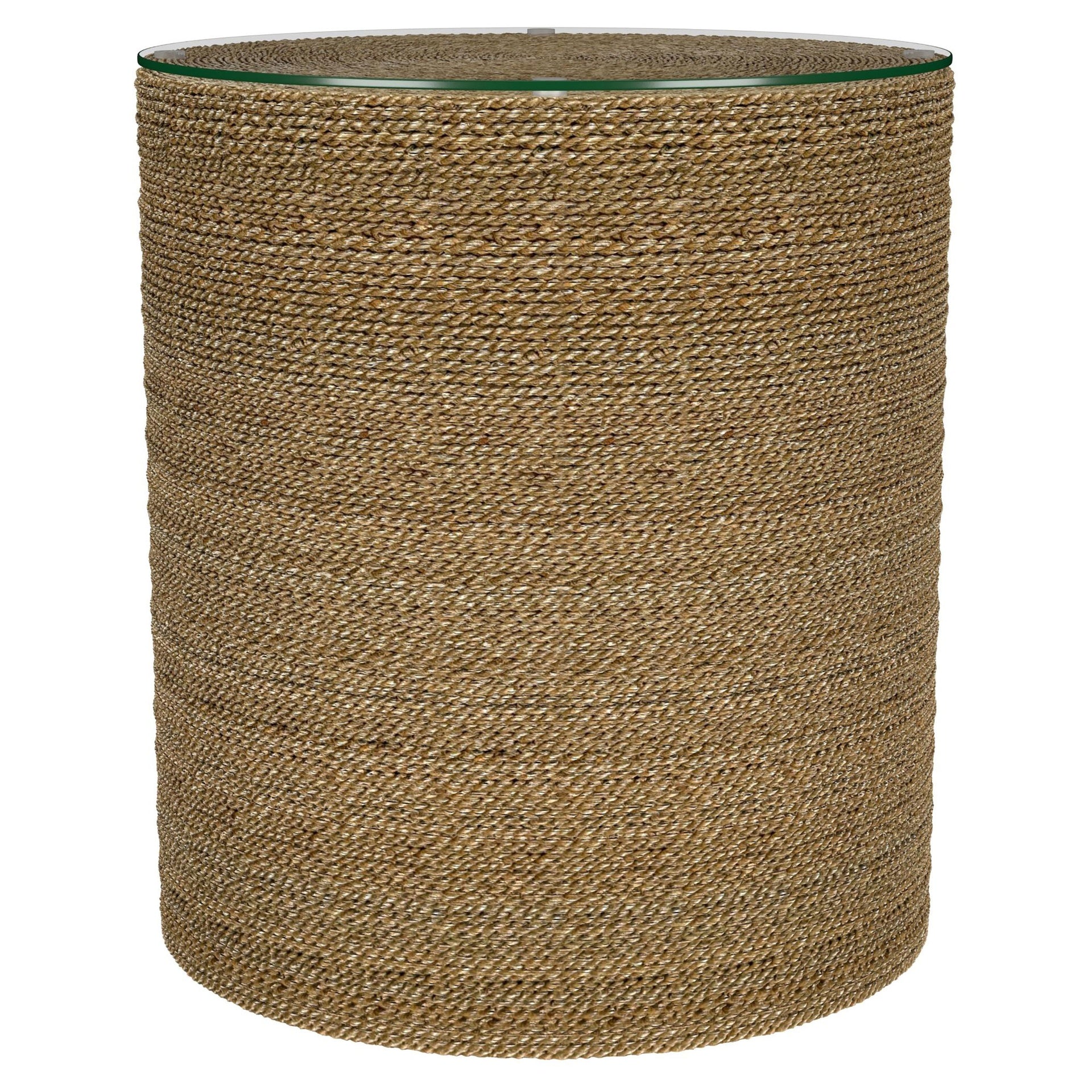 Burma Light Brown Round Side Table