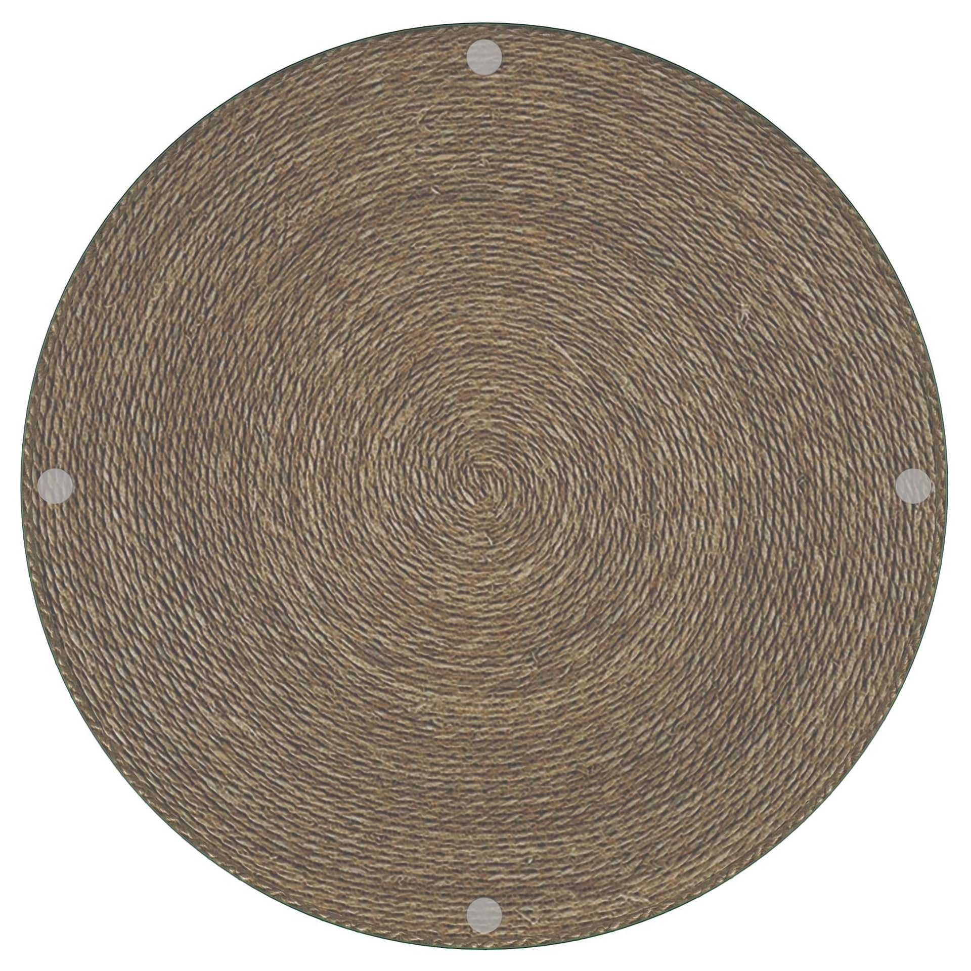 Burma Light Brown Round Side Table