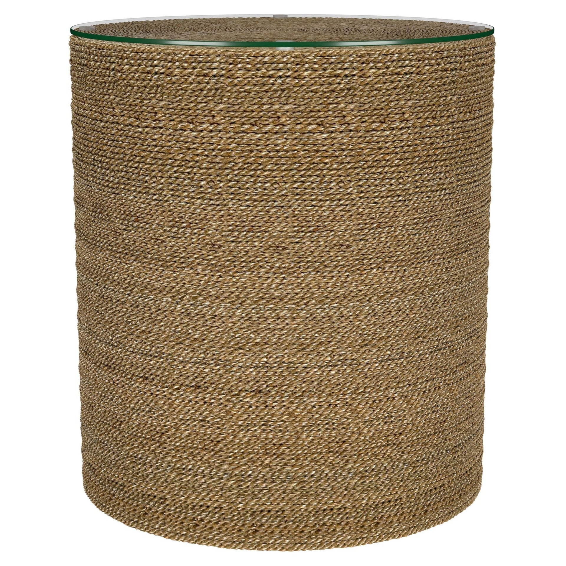 Burma Light Brown Round Side Table